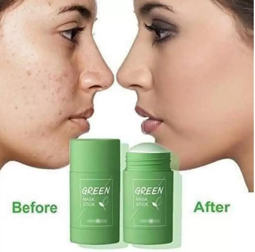Green Tea Herbal Mask Stick Cream for Removes Blackheads ( Pack of 2)